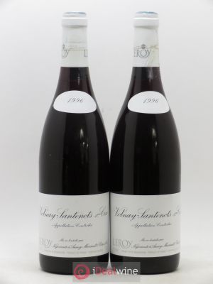 Volnay 1er Cru Santenots Leroy SA  1996 - Lot of 2 Bottles