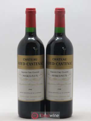 Château Boyd Cantenac 3ème Grand Cru Classé  1998 - Lot de 2 Bouteilles