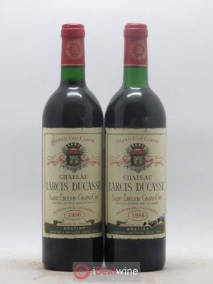 Château Larcis Ducasse 1er Grand Cru Classé B  1990 - Lot of 2 Bottles