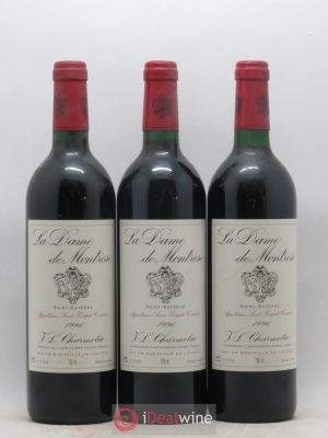 La Dame de Montrose Second Vin  1996 - Lot of 3 Bottles