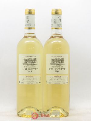 Bandol Cuvée spéciale L'Olivette (Domaine de) (no reserve) 2015 - Lot of 2 Bottles