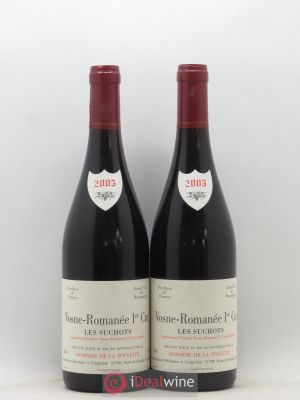 Vosne-Romanée 1er Cru Les Suchots Domaine de La Poulette 2005 - Lot of 2 Bottles