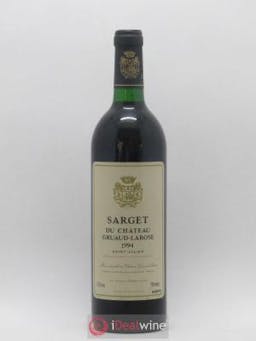Sarget de Gruaud Larose Second Vin  1994 - Lot de 1 Bouteille