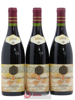 Charmes-Chambertin Grand Cru Belgrumme 1998 - Lot of 3 Bottles