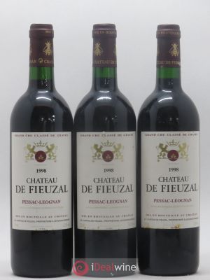 Château de Fieuzal Cru Classé de Graves  1998 - Lot of 3 Bottles