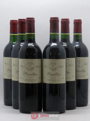 Pauillac Réserve Spéciale Barons de Rothschild 2000 - Lot of 6 Bottles