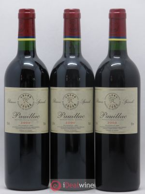 Pauillac Réserve Spéciale Barons de Rothschild 2000 - Lot of 3 Bottles