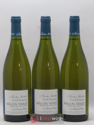 Mâcon-Verzé Le Chemin Blanc Nicolas Maillet  2017 - Lot of 3 Bottles