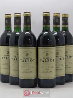 Château Talbot 4ème Grand Cru Classé  1988 - Lot of 6 Bottles