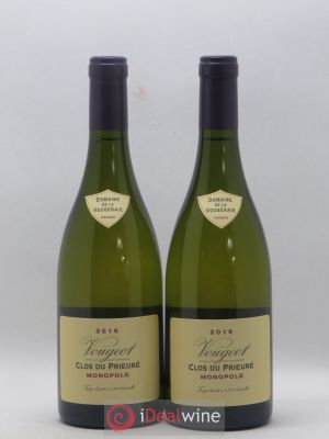 Vougeot Clos du Prieuré monopole Domaine de la Vougeraie 2016 - Lot of 2 Bottles