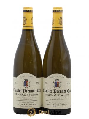 Chablis 1er Cru Montée de Tonnerre Jean-Paul & Benoît Droin (Domaine) 2018 - Lot de 2 Bottles