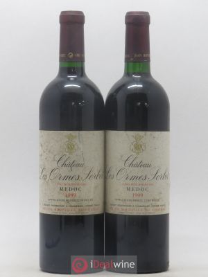 Château les Ormes Sorbet Cru Bourgeois  1999 - Lot of 2 Bottles