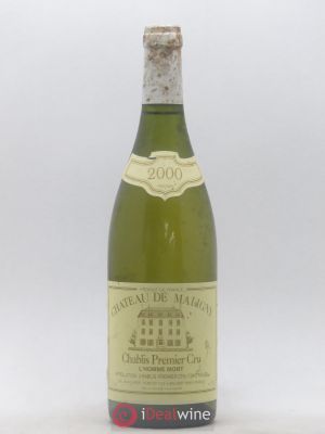 Chablis 1er Cru Chateau de Maligny L'Homme Mort Durup 2000 - Lot of 1 Bottle