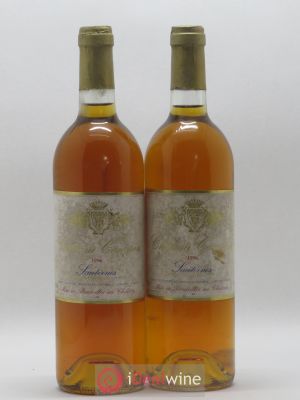 Sauternes Château Cameron 1996 - Lot of 2 Bottles