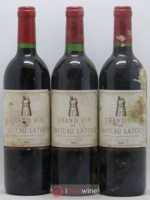 Château Latour 1er Grand Cru Classé  1983 - Lot de 3 Bouteilles