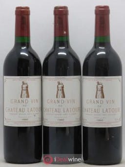 Château Latour 1er Grand Cru Classé  1992 - Lot de 3 Bouteilles