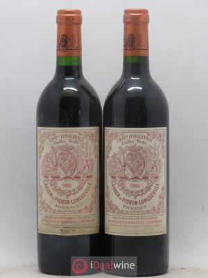 Pichon Longueville Baron 2ème Grand Cru Classé  1992 - Lot of 2 Bottles