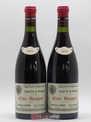 Clos de Vougeot Grand Cru Vieilles vignes Sui Generis Dominique Laurent  2011 - Lot of 2 Bottles