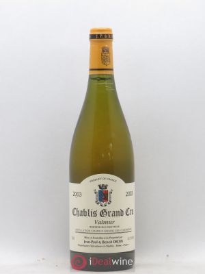 Chablis Grand Cru Valmur Jean-Paul & Benoît Droin (Domaine)  2003 - Lot of 1 Bottle