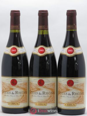 Côtes du Rhône Guigal (no reserve) 2005 - Lot of 3 Bottles