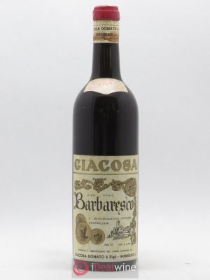 Barbaresco DOCG Giacosa Donato (no reserve) 1967 - Lot of 1 Bottle