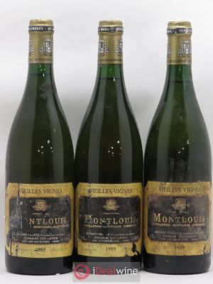 Montlouis-sur-Loire Vieilles Vignes Domaine des Liards Berger Frères (sans prix de réserve) 1989 - Lot de 3 Bouteilles
