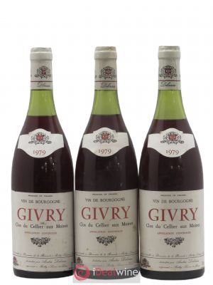 Givry Clos du Cellier Aux Moines André Delorme (no reserve) 1979 - Lot of 3 Bottles