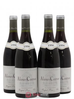 Aloxe-Corton Domaine Rapet (sans prix de réserve) 1990 - Lot de 4 Bouteilles