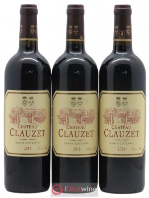 Château Clauzet (sans prix de réserve) 2015 - Lot de 3 Bouteilles