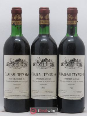 Saint-Émilion Grand Cru Château Teyssier (no reserve) 1980 - Lot of 3 Bottles