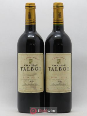Château Talbot 4ème Grand Cru Classé  1999 - Lot de 2 Bouteilles