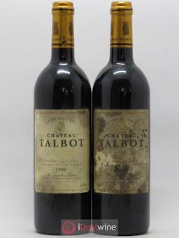 Château Talbot 4ème Grand Cru Classé  1998 - Lot of 2 Bottles