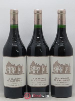 Clarence (Bahans) de Haut-Brion Second Vin  2007 - Lot de 3 Bouteilles