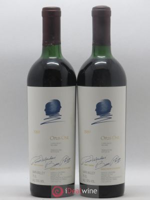 Napa Valley Opus One Robert Mondavi  1989 - Lot of 2 Bottles