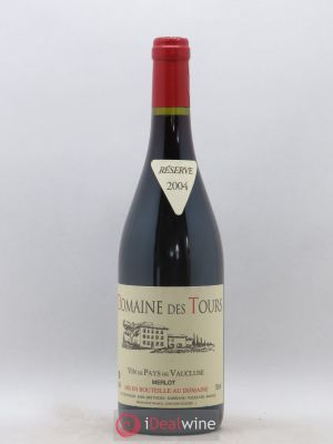IGP Pays du Vaucluse (Vin de Pays du Vaucluse) Domaine des Tours Merlot E.Reynaud  2004 - Lot de 1 Bouteille