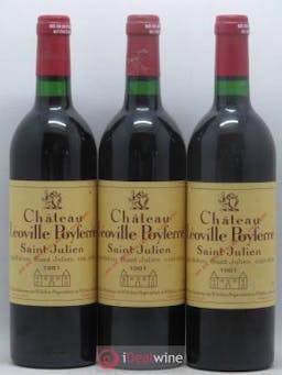 Château Léoville Poyferré 2ème Grand Cru Classé  1981 - Lot of 3 Bottles