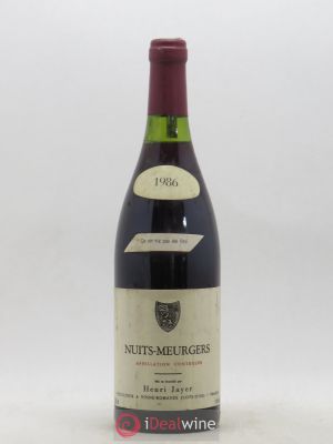 Nuits Saint-Georges Les Meurgers Henri Jayer  1986 - Lot of 1 Bottle