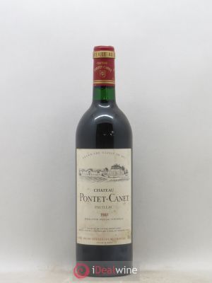 Château Pontet Canet 5ème Grand Cru Classé  1988 - Lot de 1 Bouteille