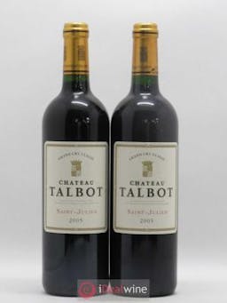 Château Talbot 4ème Grand Cru Classé  2005 - Lot of 2 Bottles