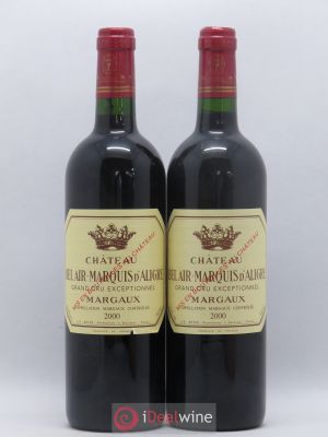 Château Bel Air Marquis d'Aligre  2000 - Lot de 2 Bouteilles