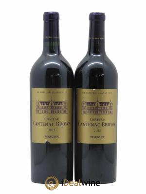 Château Cantenac Brown 3ème Grand Cru Classé  2015 - Lot de 2 Bouteilles
