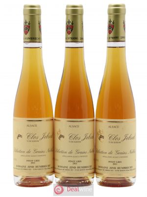 Pinot Gris Clos Jebsal Sélection de Grains Nobles Zind-Humbrecht (Domaine)  2011 - Lot de 3 Demi-bouteilles