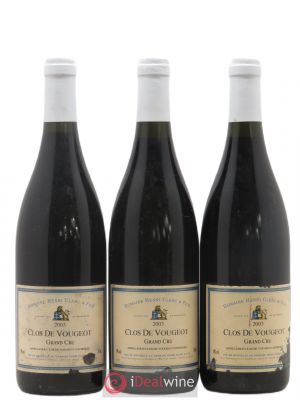 Clos de Vougeot Grand Cru Henri Clerc 2003 - Lot of 3 Bottles