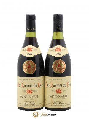 Saint-Joseph Les Larmes Du Père Alain Paret 1982 - Lot of 2 Bottles