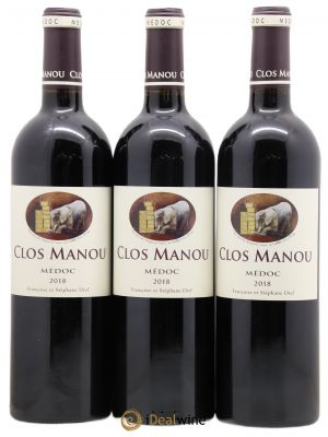 Clos Manou  2018 - Lot of 3 Bottles
