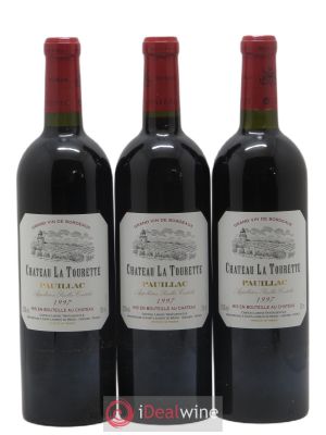 Pauillac Château La Tourette 1997 - Lot of 3 Bottles