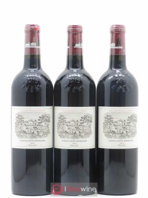 Château Lafite Rothschild 1er Grand Cru Classé  2015 - Lot de 3 Bouteilles