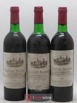 Château Ausone 1er Grand Cru Classé A  1976 - Lot of 3 Bottles