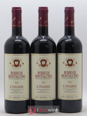 Rosso di Montalcino DOC Il Poggione Lavinio Franceschi  2018 - Lot of 3 Bottles
