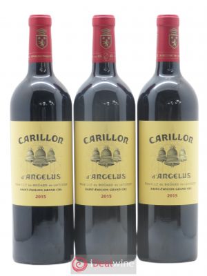 Le Carillon de l'Angélus Second vin  2015 - Lot de 3 Bouteilles